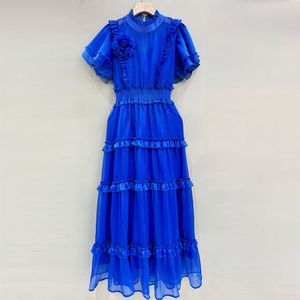 Elegant Royal Blue Short Dresses for Women's Fashion