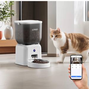 Distributeur automatique intelligent de nourriture pour animaux de compagnie, 4l, avec contrôle par application Wifi, pour chiens et chats, récipient alimentaire amovible, prise européenne - Product Image 4