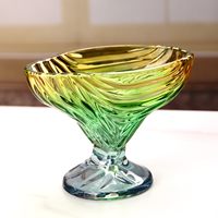Boîte à bibelots décorative en verre vintage en forme de coq, accent de décoration intérieure