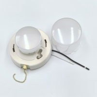 Luminaire LED à culot GU24 avec interrupteur à chaîne, veilleuse, lampe d'aquaculture, support de lampe GU24