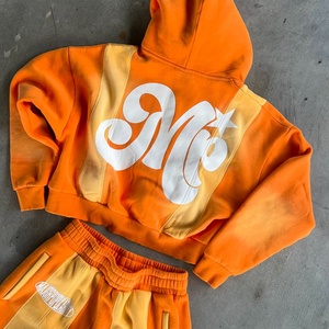 Custom Hoodies <b>Set</b> Oversized Cut and <b>Sew</b> Stitch Straight Leg Baggy Sweatpants and Hoodie <b>Set</b> Tracksuit Sweatsuits Manufacturer - Product Image 5