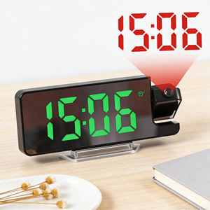 Orologio Sveglia Digitale LED con Proiezione Oraria, Specchio Elettronico, Temperatura, Snooze, Display da Tavolo/Scrivania per Casa e Soggiorno - Product Image 6