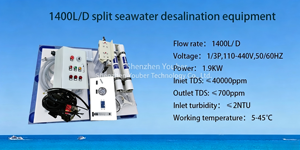 Machine de dessalement 60LPH, dessalinisateur à osmose inverse Red Sea, équipement pour yacht et <span class=keywords><strong>voilier</strong></span>, système d'osmose inverse - Product Image 3