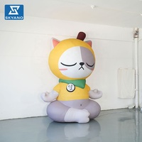 Modèle de chat gonflable géant personnalisé, personnage de dessin animé IP, pour la décoration d'événements en plein air, de centres commerciaux et de fêtes