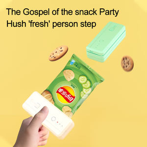 Mini sellador de calor deslizante 2 en 1, tapadora portátil, Ahorrador de alimentos, embalaje doméstico, mini vendedor de <span class=keywords><strong>bolsas</strong></span> - Product Image 3