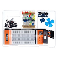 Kit robotique complet Dongheng Electronics, kit d'apprentissage pour débutants pour Arduino Uno R3, plateau de prototypage MB120, kit de projet éducatif