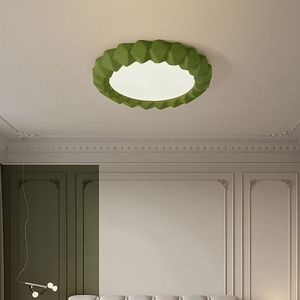 Lámpara de Techo LED de Estilo Japonés Wabi-Sabi, Protección Ocular, Moderna, Minimalista, Estilo Europeo Francés para Dormitorio Principal - Product Image 4