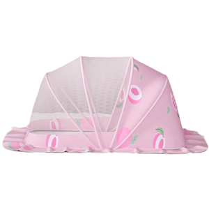 Literie pliante universelle anti-moustique pour enfants et bébés <span class=keywords><strong>Lit</strong></span> nouveau-né sans fond avec technique tricotée à motif animal - Product Image 4
