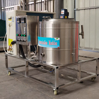 Machine de pasteurisation du lait en acier inoxydable 304 30-1000L avec chauffage et refroidissement intégrés
