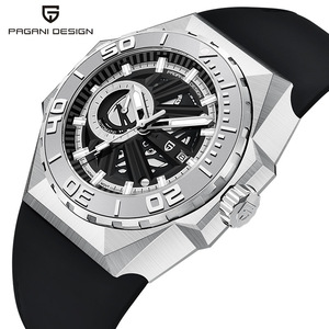 นาฬิกาข้อมือผู้ชาย Pagani Design ระบบออโตเมติก ตัวเรือนสแตนเลส หน้าปัดขนาดใหญ่ กันน้ำ 100 เมตร พร้อมฟังก์ชั่นวันที่อัตโนมัติ รุ่น PD-YS007 - Product Image 1