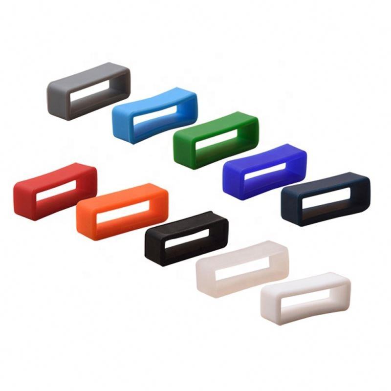 Rubber Loop Custom Logos for Fitbit Alta With Square Holes Earphone  Portable Anti-lost Strap Silicone Case Watch Band Holder