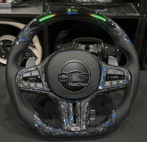 Volant en cuir Nappa haut de gamme sur mesure, option de couleur de surpiqûres, compatible avec tous les modèles BMW <span class=keywords><strong>E</strong></span>, F, G, volant M Sport - Product Image 2
