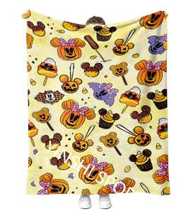 Cute Horror Smell Now Cry Later Manta de niña española Custom <span class=keywords><strong>Cholo</strong></span> Cholas Chicano Pareja Valentine Fleece Throw Mantas - Product Image 2