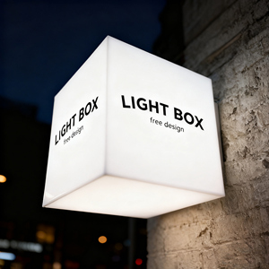 Trắng tấm Acrylic chân không hình thành khối và cuboids khung nhôm <span class=keywords><strong>LED</strong></span> hiển thị quảng cáo hộp Đèn - Product Image 3