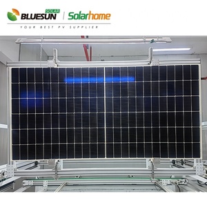 Paneles Solares para Uso Doméstico de 400W 550W 600W 700W, Paneles Solares Monocristalinos de Media Celda, Proveedor de Paneles Solares BSM550M10-72HPH, Precio del Panel Solar - Product Image 1