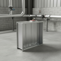 Régulateur de débit d'air flexible en acier galvanisé à structure multi-lames pour la régulation du flux d'air des conduits CVC, usage commercial