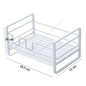 ตะแกรงวางฟองน้ำล้างจานพร้อมถาดรองน้ำและตะกร้าเก็บของอเนกประสงค์ ขายส่งราคาพิเศษ - Product Image 5