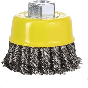 DELUN 4 Inch China Factory Twisted Wire Wheel Brush With High Quality For Grinder