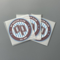 Sport 3D PVC Silikon Bedruckte Kleidungsetiketten Filz Tatami Silikon Wärmeübertragung Patch Silikon Abzeichen Fußball für Trikots