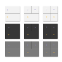 Interrupteur mural intelligent tactile Zigbee 2-en-1 avec relais et mode scène pour la domotique 2025, compatible Tuya