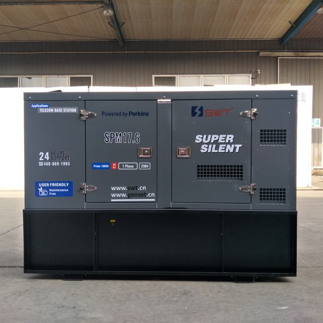 SWT Chinese Leading Professional Manufacturer  12.8kw/16kva  Super Silent Type diesel Generator Set
