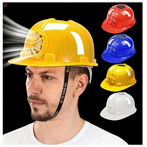 Helm Pelindung Kepala Helm Industri Helm Lalu Lintas dengan Kipas Pendingin Helm Keras dengan Kipas Isi Ulang untuk Pekerjaan Konstruksi - Product Image 4