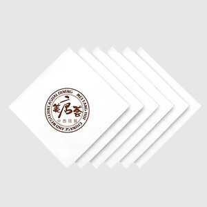 Servilletas de restaurante personalizadas, papel de seda facial de pulpa de madera virgen de 3 capas con logotipo impreso, estilo de bolsa para uso en Hotel, Bar, cafetería - Product Image 2