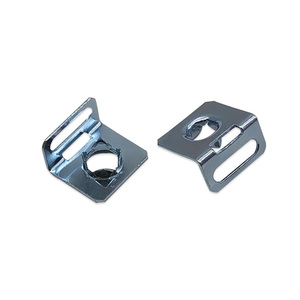 Crochet mural pour <span class=keywords><strong>album</strong></span> photo, cadre photo, en fer carré à trou unique, sans clou, dissimulé, argenté, galvanisé, 13x11 mm, Hongzun - Product Image 1