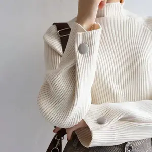 2022 neuer Roll kragen pullover zum Abnehmen von Damen bekleidung Herbst/Winter Damenmode Damen strickwaren