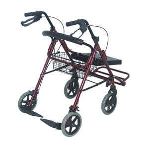 Andador Ajustável Dobrável com Carrinho de Compras e Assento para Idosos - Product Image 5