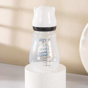 Lot De <span class=keywords><strong>2</strong></span> <span class=keywords><strong>Biberons</strong></span> En Plastique De 8oz Et 10oz Avec Bouchons De Voyage - Conception Anti-Fuites Pour Bébé - Coffret Cadeau - Product Image 2