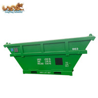 Conteneur de déchets offshore de 13 pieds certifié LR, conforme aux normes DNV 2.7-1 et ISO 10855, fabriqué à Dalian Qingdao