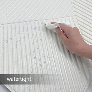 Bán buôn không thấm nước chống cháy PVC 3D bọt dính sọc Peel và Stick tường ốp cho nhà ngoài trời & căn hộ sử dụng - Product Image 6