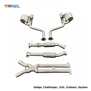 Высокопроизводительная выхлопная система <span class=keywords><strong>Catback</strong></span> для Dodge Challenger SRT 3.6L 6.2L (2015-2023) - нержавеющая сталь SUS304, прямое крепление - Product Image 6