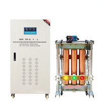 Stabilisateur de tension CA en cuivre à commande centralisée pour unité de surpression de site minier Tunnel Bridge, haute puissance 380V triphasé 100kW SBW