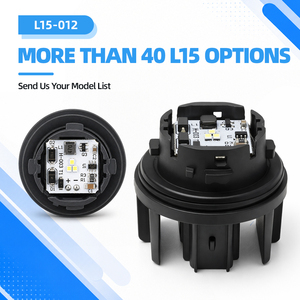 2 Pin White <b>Socket</b> Type LED Reverse <b>Bulb</b> 3W 335LM Plastic Backup <b>Light</b> Automotive Rear Lamp Replacement - Product Image 1