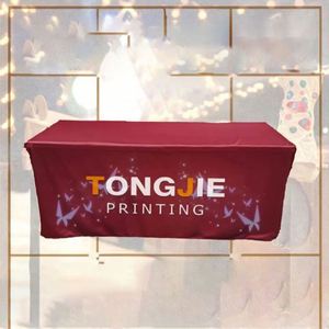 Spandex Anti-Wrinkle <b>Festive</b> Thermal Transfer Promotional Items Personalized <b>Tablecloth</b> for Sports and Games - Product Image 3