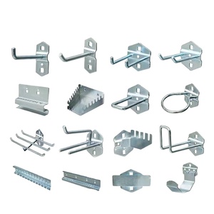 Ganchos de tablero de clavijas de Metal LEADLOONG, organizador de tablero de clavijas de hierro, Kit surtido, cerraduras de clavijas para garaje, trabajo, tienda, almacenamiento colgante - Product Image 1