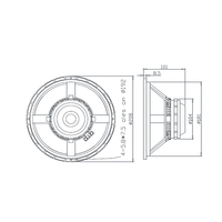 Haut-parleur professionnel de 8 pouces à aimant néodyme, 8/4 ohms, en métal, pour systèmes de sonorisation Line Array