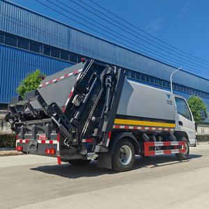 Nhà Máy Giá Nén Xe Tải Rác 5-6cbm Máy Nén Xử lý Xe Tải Rác Cho Chất Thải Bộ Sưu Tập - Product Image 3