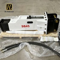 Marteau hydraulique de démolition lourd SB45 pour excavatrices de 7 à 14 tonnes (PC120, PC130, PC138US) - Pièces et accessoires