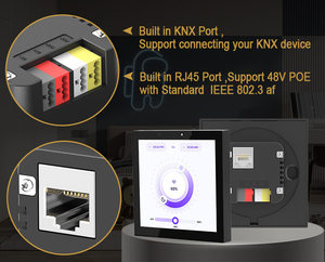 Panneau de commande tactile KNX IPS 4 pouces SM43P Android CE RoHS OEM ODM pour système de maison intelligente Hôtel/Camping-car/<span class=keywords><strong>Garage</strong></span>/Extérieur - Product Image 3