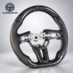 Volante Deportivo Personalizado para Mazda 3 6 CX3 CX4 CX5 CX50 CX30 CX8 CX9 CX90 MX5, Base Plana, Fibra de Carbono y Cuero, 2017 - Product Image 2