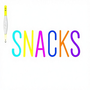Enseigne néon « Snacks » en acrylique, décoration murale pour boutiques et cafés, lumière néon colorée à intensité variable, alimentée par USB - Product Image 2