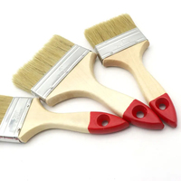 Ensemble de pinceaux de peinture DIY de qualité supérieure, nouveau design, à poils bio-couleur, manche en bois, qualité industrielle, avec virole en étain