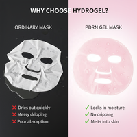 Masque en feuille de collagène rose PDRN de saumon FKY Private Label, masque facial bio-collagène personnalisé, raffermissant et hydratant pour la nuit