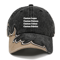 Gorra de Béisbol de Algodón Lavado Vintage de 6 Paneles para Hombre y Mujer, Gorra de Béisbol con Logotipo Personalizado al por Mayor