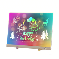Tableau de Dessin en Acrylique Lumineux à Contrôle Tactile Rechargeable avec Lumière Nocturne à Intensité Variable Changeant de Couleur pour Bébés et Enfants