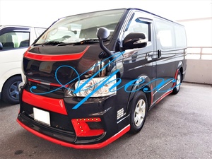 Ancho del coche <span class=keywords><strong>Joker</strong></span> Desgin Wheel Flares Fender para Hiace KDH200 2005-2018 Bus Fiber Accessories Fender Flares Wheel Arch - Product Image 3
