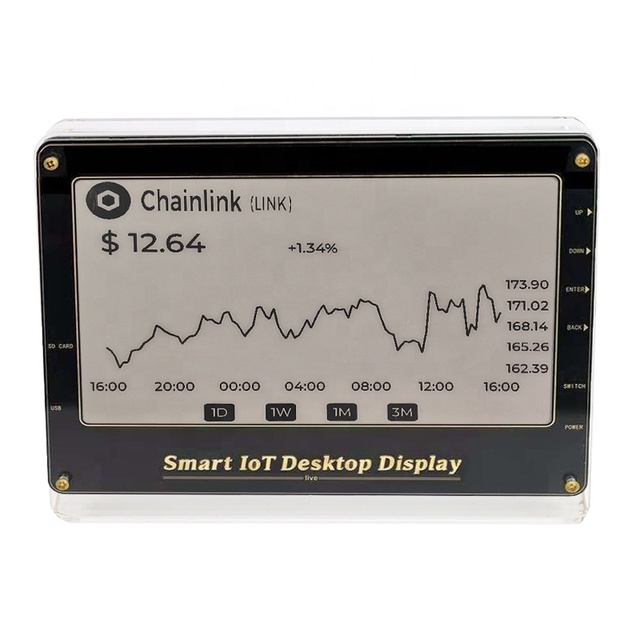 7.5-Inch E-Ink Acrylic Smart Display 800X480 Resolution Real-Time Currency Tracking Digital Signage Video Monitoring Low Power